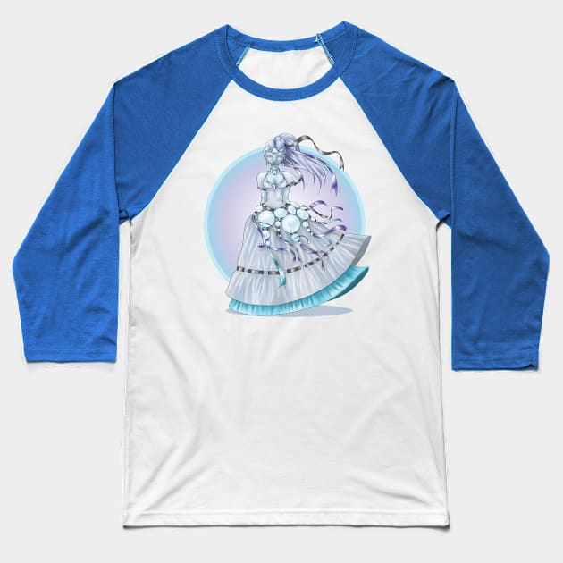 Lady of Air Baseball T-Shirt by Keltaria